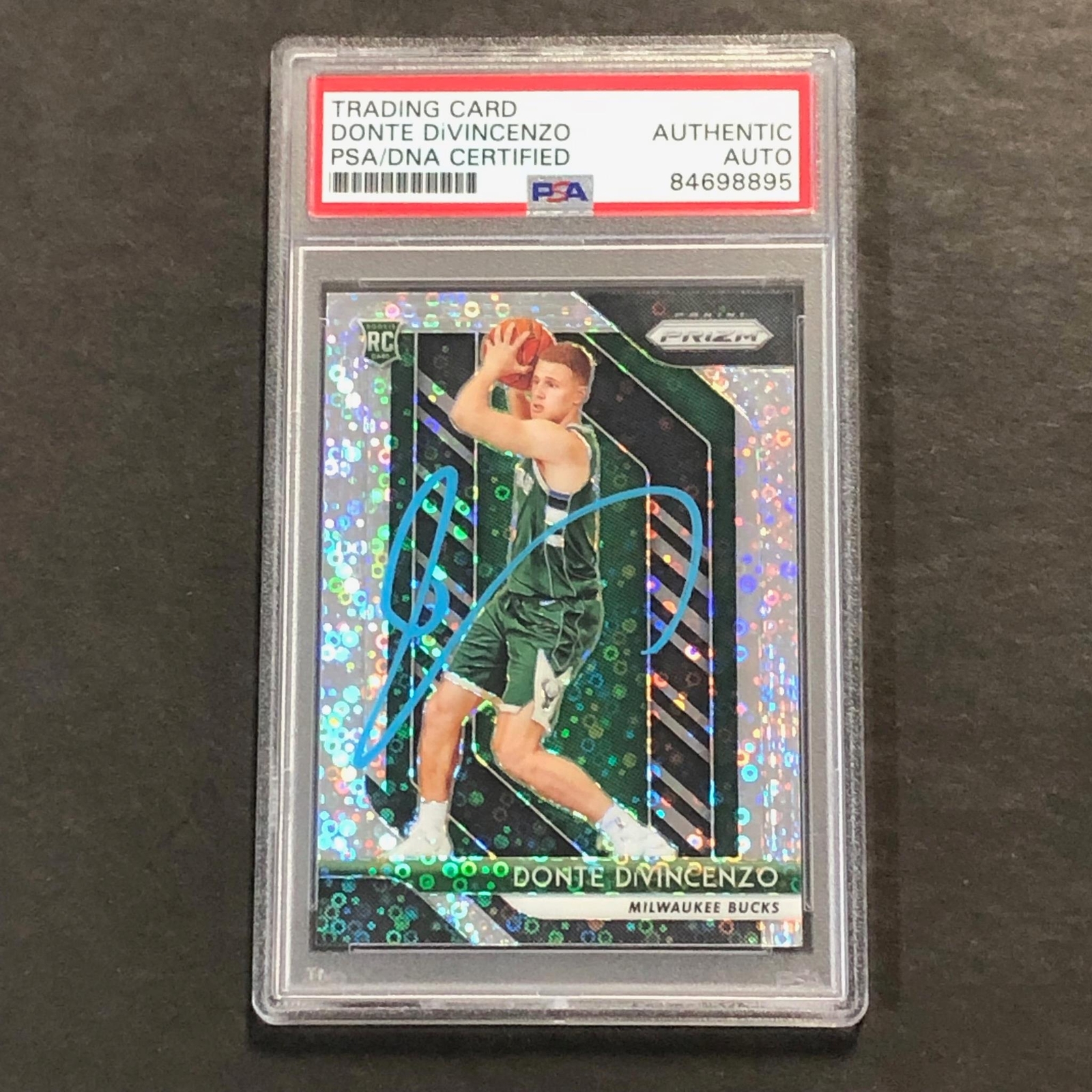 2018-19 Panini Prizm #246 DONTE DIVINCENZO Signed Card AUTO PSA/DNA Slabbed RC B
