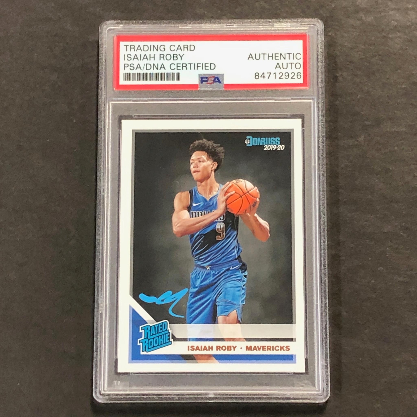 2019-20 Panini Donruss #235 Isaiah Roby Signed Card AUTO PSA Slabbed RC Maverick
