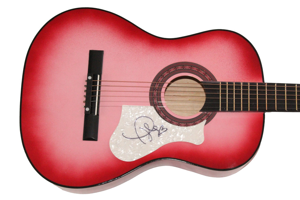Taylor Swift Signed Autograph Pink Acoustic Guitar - Reputation 1989 Red JSA COA
