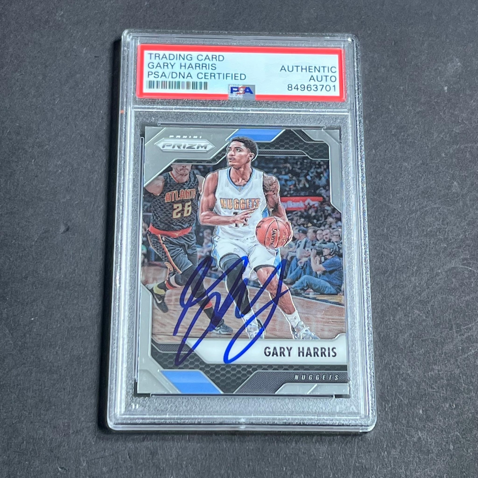2016-17 Panini Prizm #178 Gary Harris Signed AUTO PSA Slabbed Nuggets
