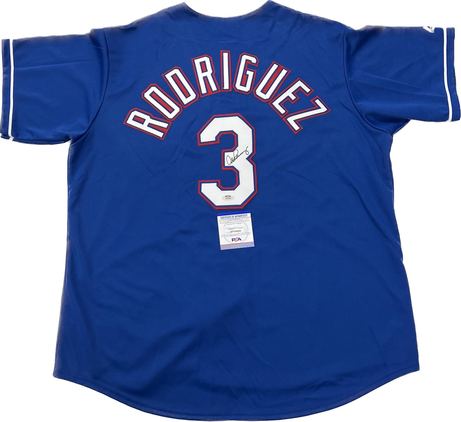 Alex Rodriguez signed jersey PSA/DNA Texas Rangers Autographed
