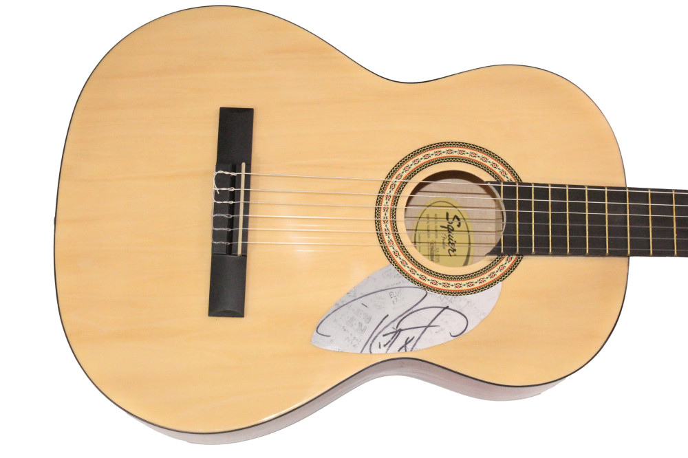 Robert Trujillo Metallica Signed Autograph Full Size Fender Acoustic Guitar
