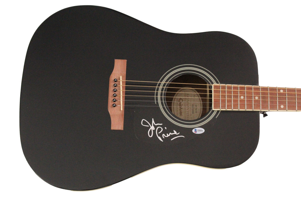 John Prine Signed Autograph Gibson Epiphone Guitar - Common Sense w/ Beckett COA
