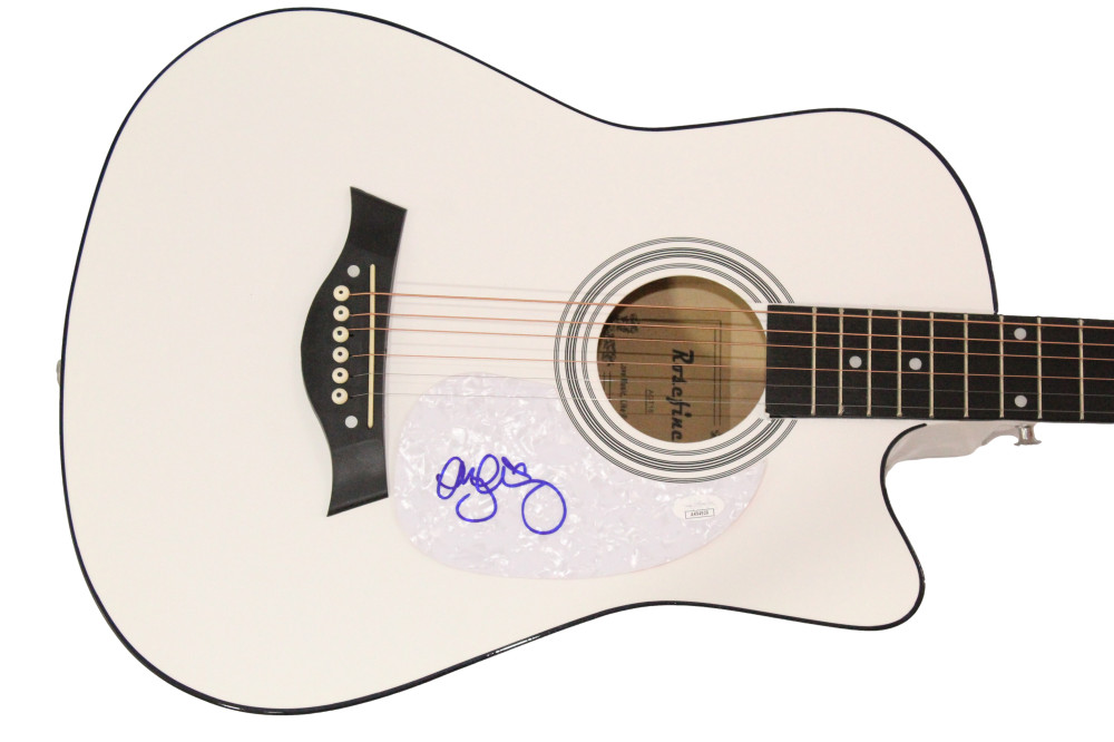 Megan Moroney Signed Autograph Acoustic Guitar - Tennessee Orange Lucky JSA COA
