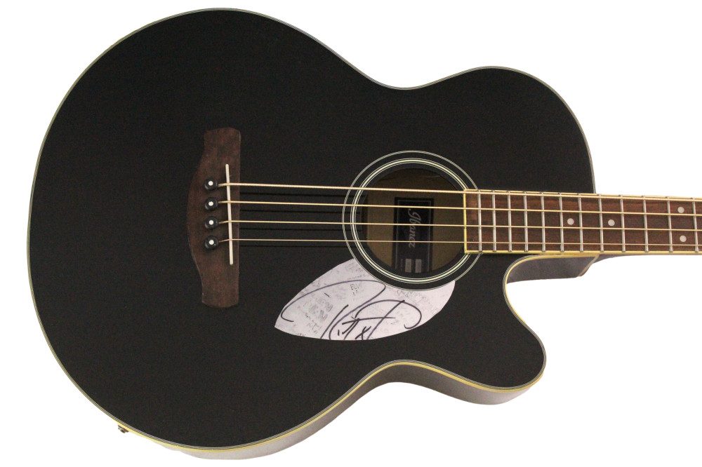 Robert Trujillo Metallica Signed Autograph Ibanaz Acoustic Bass Guitar
