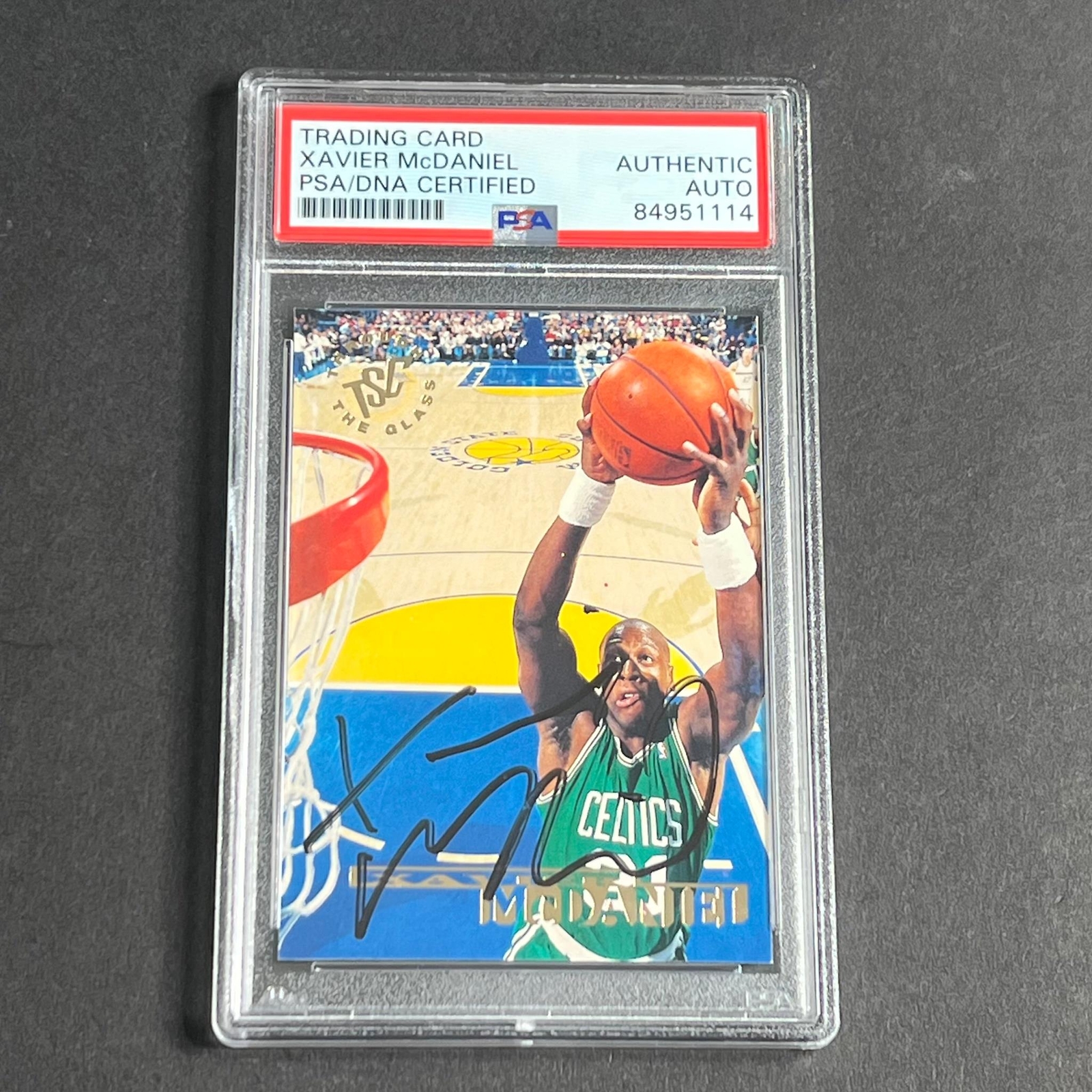1993-94 Topps #158 Xavier McDaniels Signed PSA Slabbed Celtics
