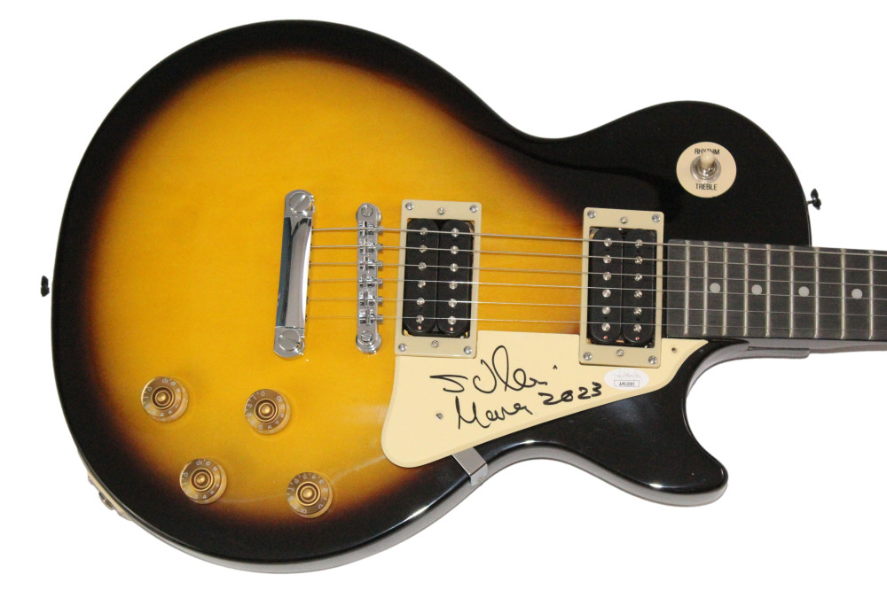 Sergio Vallin Mana Signed Autograph Gibson Epiphone Les Paul Guitar w/ JSA COA
