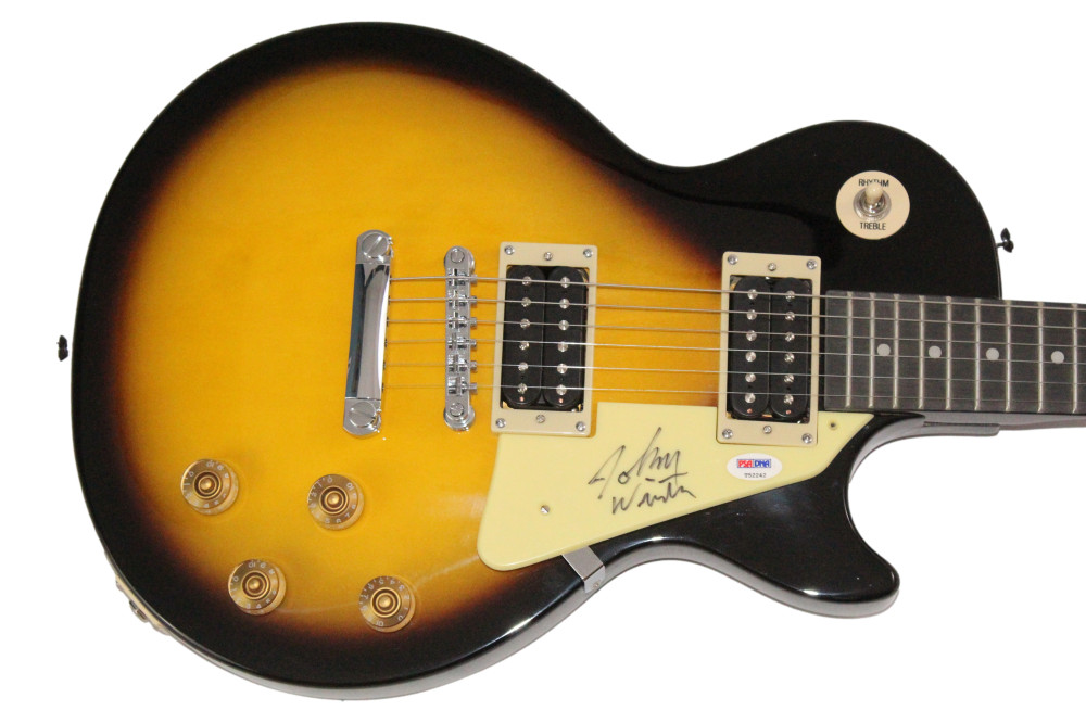 Johnny Winter Signed Autograph Gibson Epiphone Les Paul Guitar w/ PSA COA
