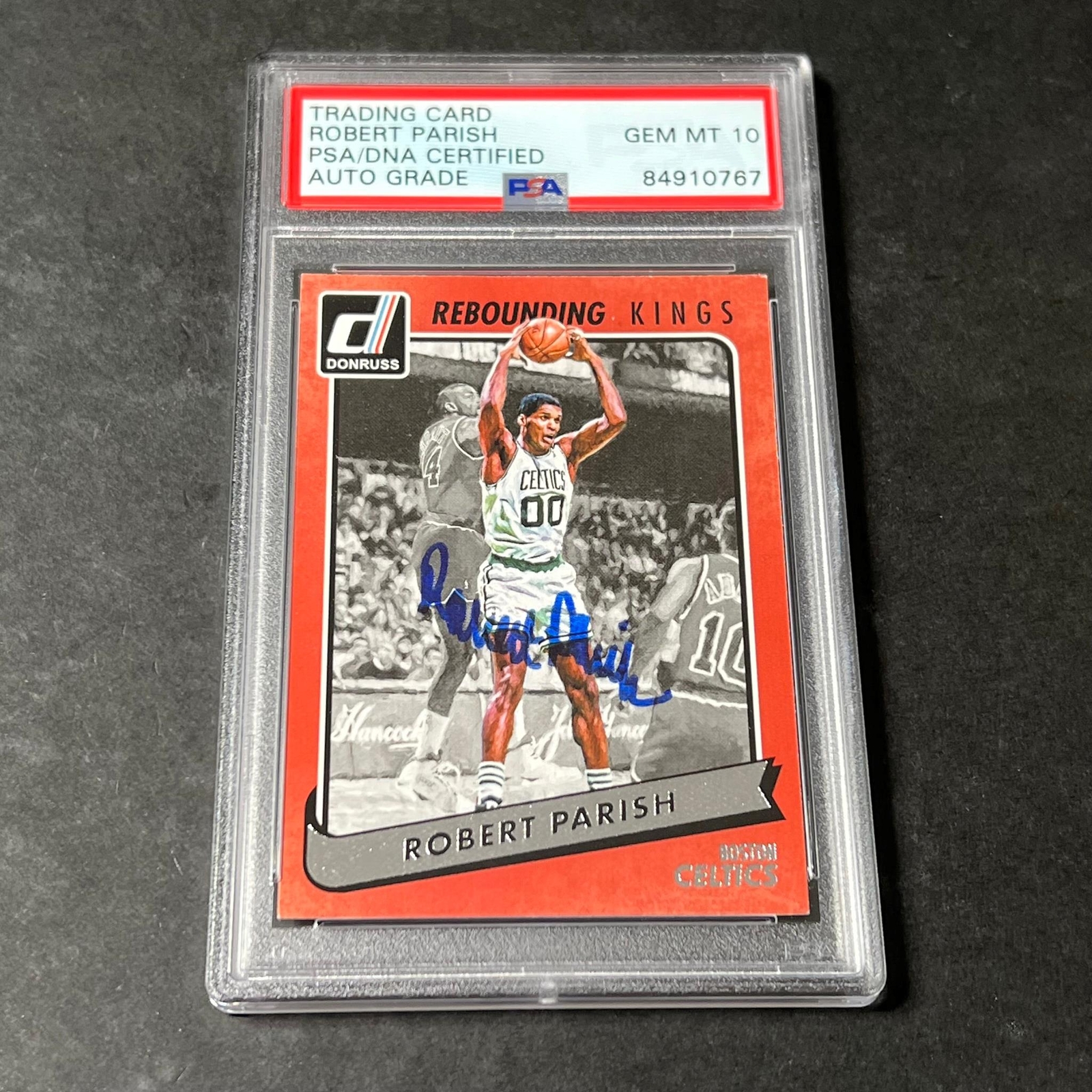 2015-16 Panini Donruss #22 Robert Parish Signed AUTO 10 PSA Slabbed Celtics
