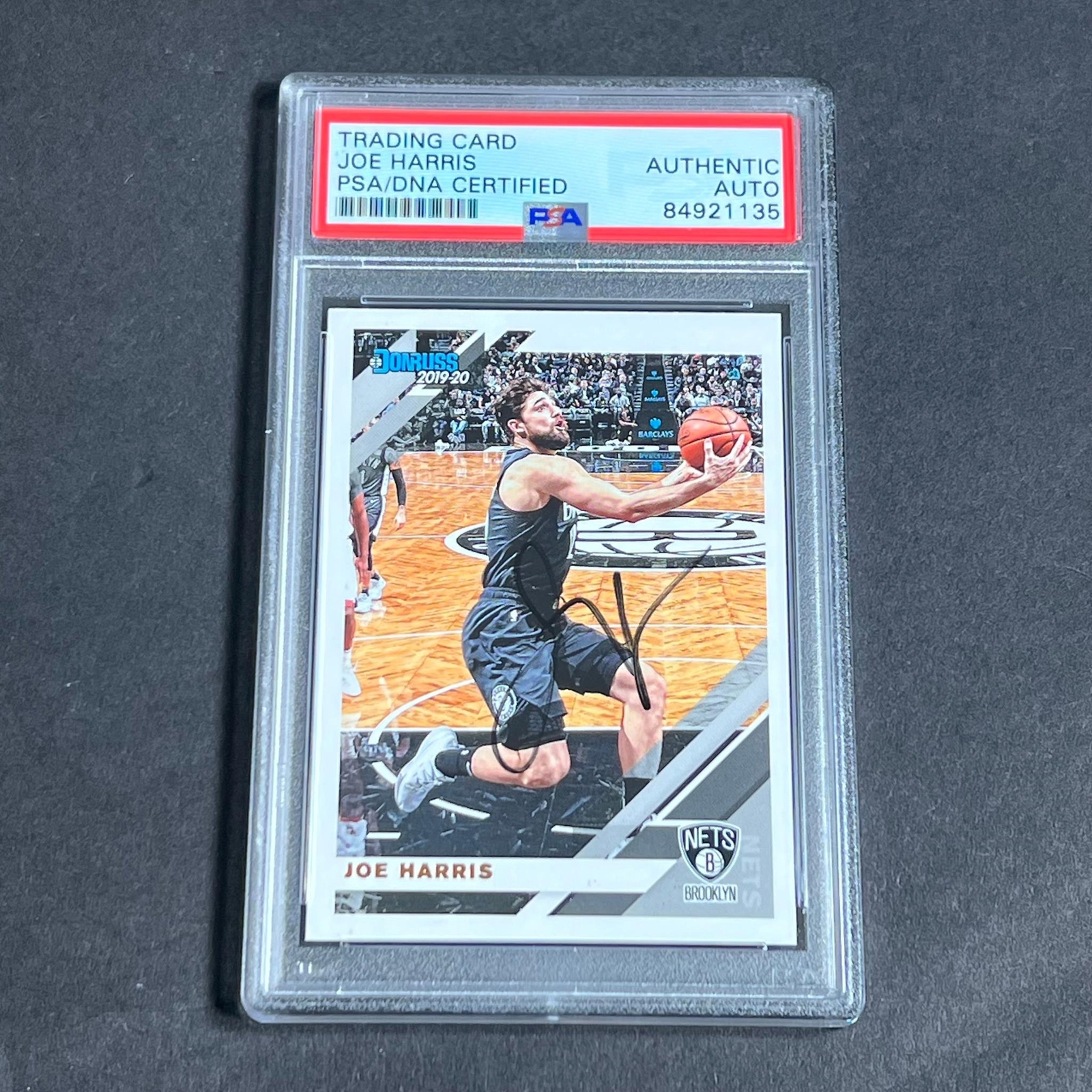 2019-20 Panini Donruss #20 Joe Harris Signed Card AUTO PSA Slabbed Nets
