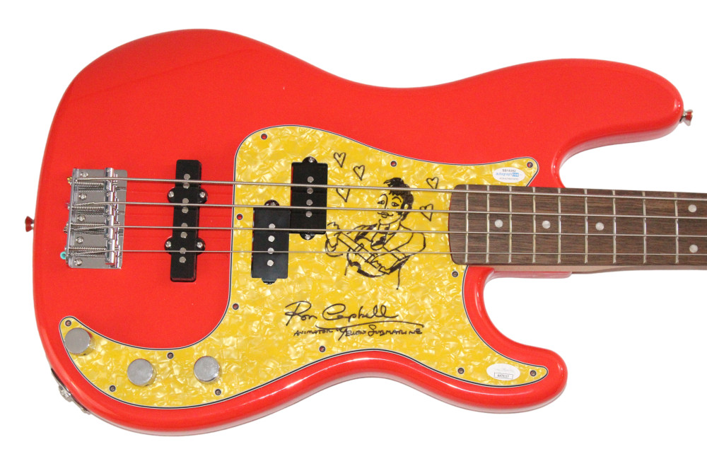 Ron Campbell Signed Autograph Fender Guitar w/ Paul McCartney Art Sketch JSA COA