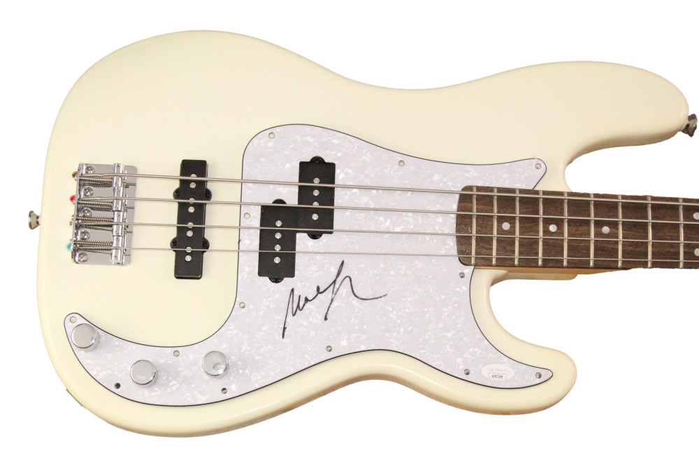 Mike Gordon Phish Signed Autograph White Fender Electric Bass Guitar w/ JSA COA