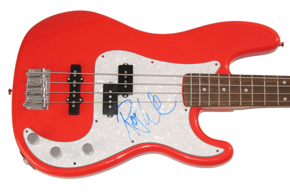 Roger Waters Pink Floyd Signed Autograph Red Fender Bass Guitar The Wall JSA COA