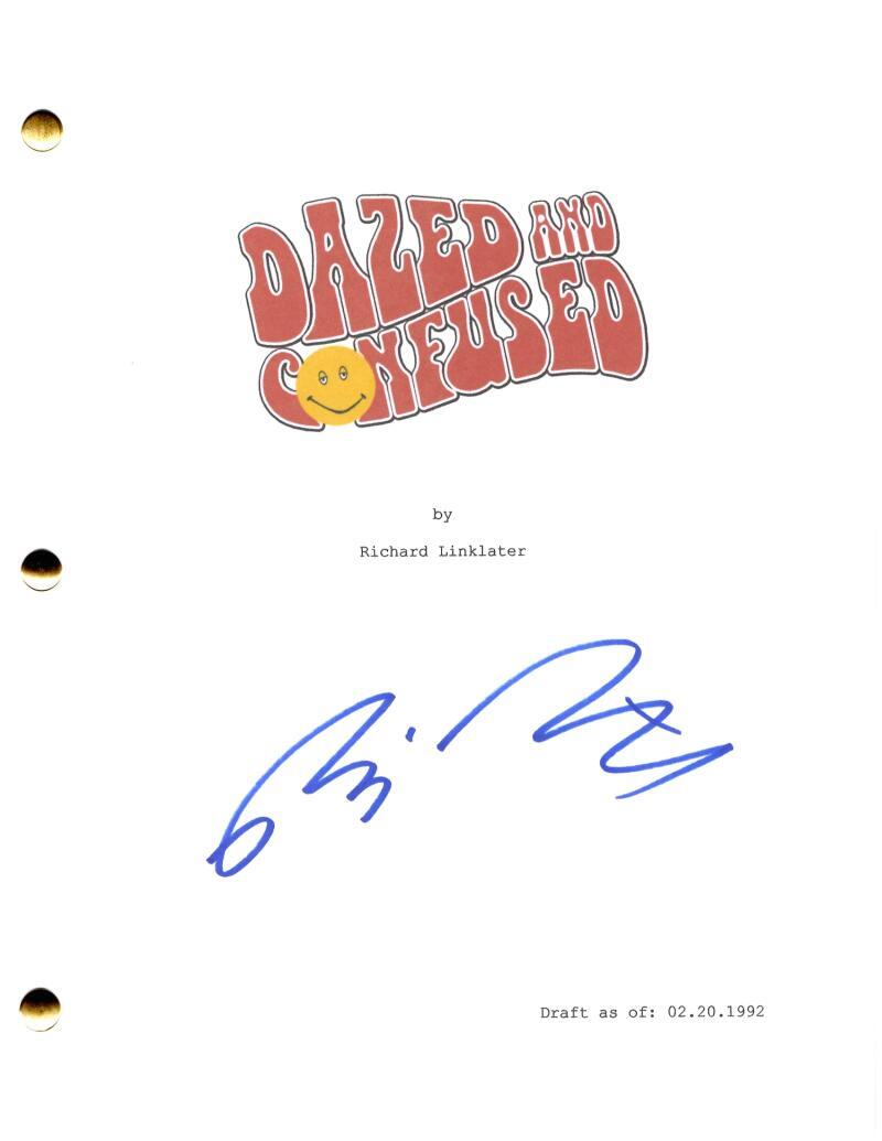 Richard Linklater Signed Autograph Dazed and Confused Movie Script Screenplay