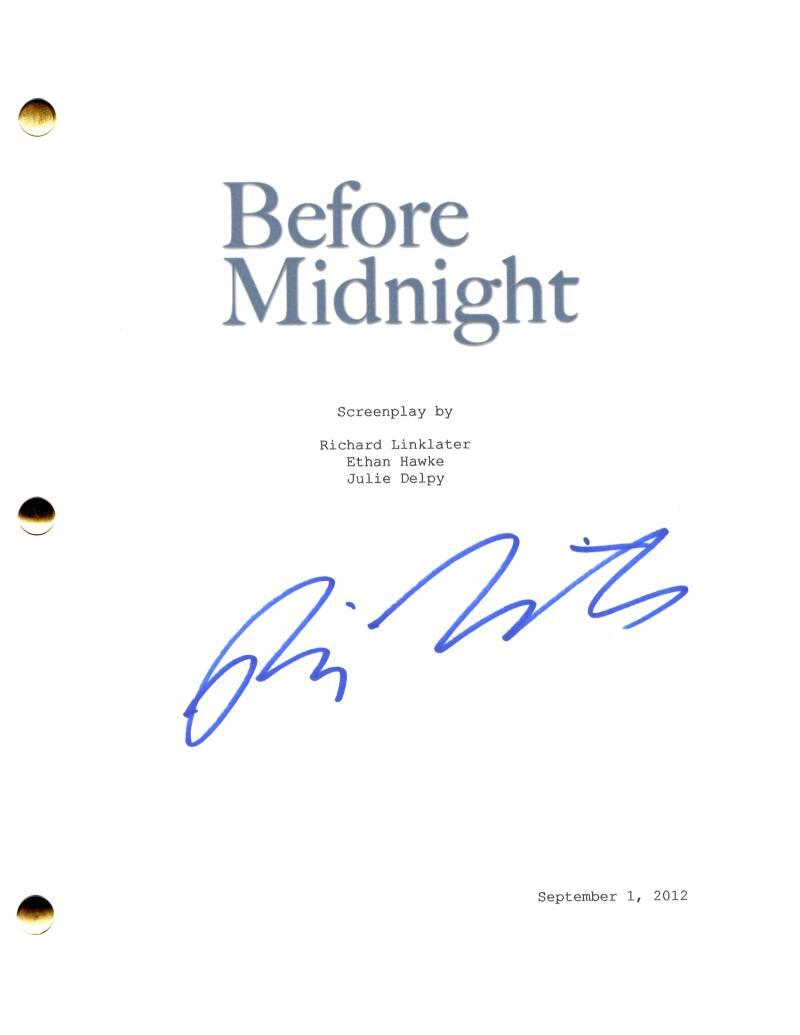 Richard Linklater Signed Autograph Before Midnight Full Movie Script Screenplay
