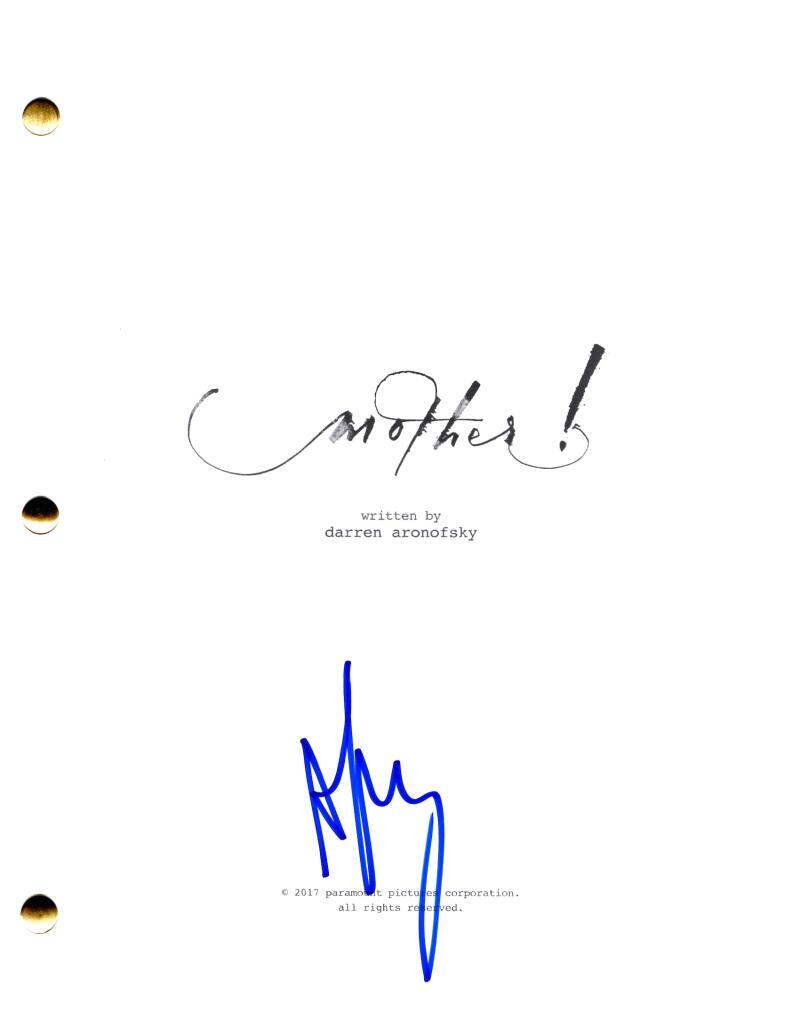 Darren Aronofsky Signed Autograph Mother! Full Movie Script Screenplay
