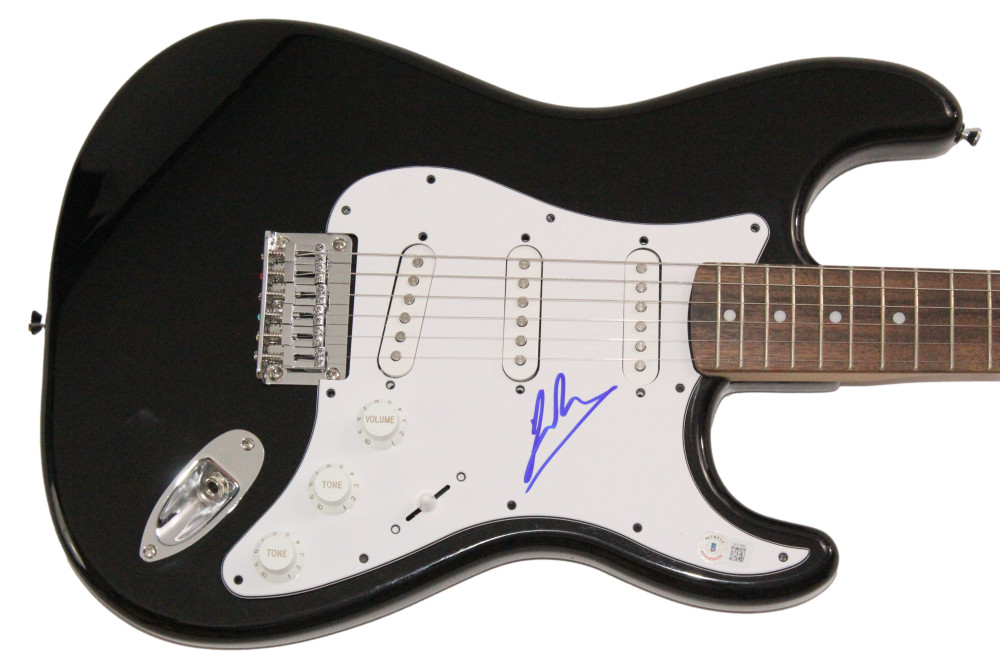 John Rzeznik Goo Goo Dolls Signed Autograph Black Fender Guitar w/ Beckett COA