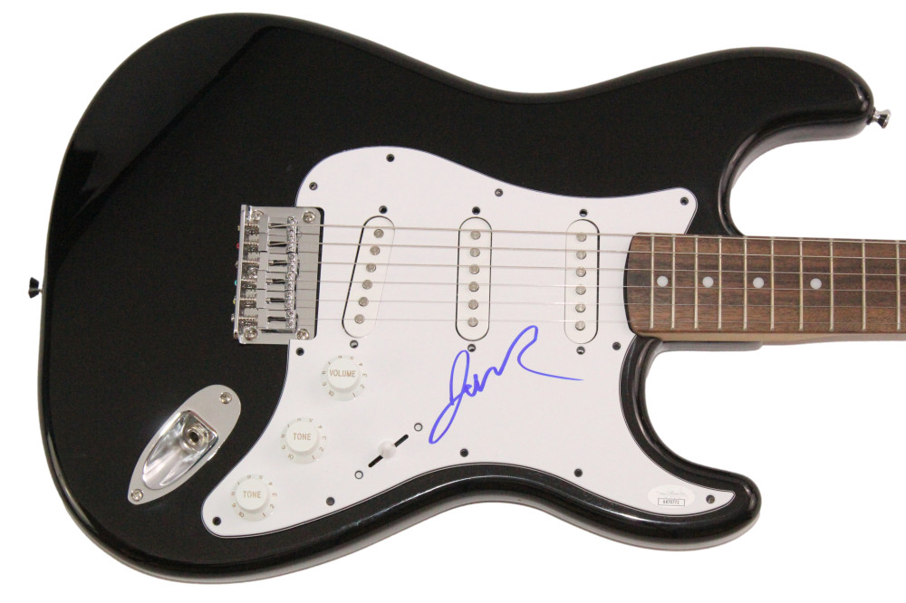 Johnny Rzeznik Goo Goo Dolls Signed Autograph Black Fender Electric Guitar JSA