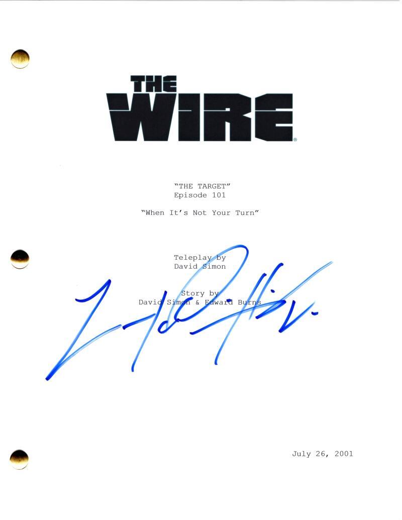 Lawrence Gilliard Jr Signed Autograph The Wire Pilot Script - D'Angelo Barksdale
