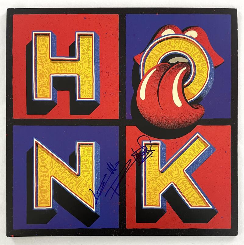 Keith Richards The Rolling Stones Signed Autograph Album Record HONK w/ JSA COA