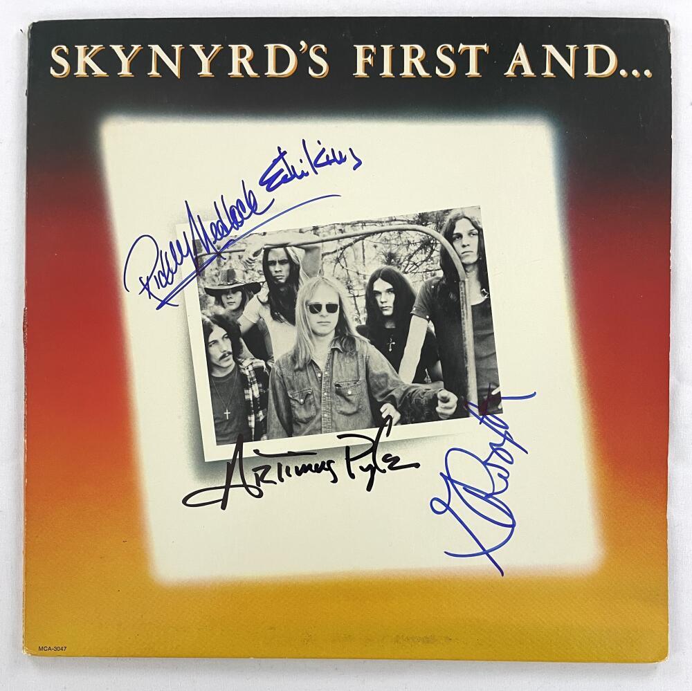 Gary Rossington +3 Signed Autograph Album Vinyl Record Lynyrd Skynyrd w/ JSA COA
