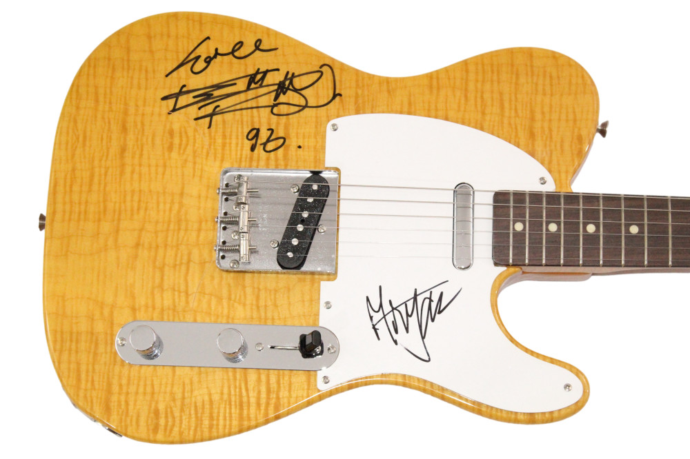 Mick Jagger & Keith Richards Rolling Stones Signed Autograph Fender Guitar JSA
