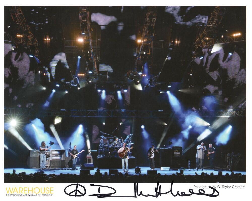 Dave Matthews Signed Autograph 8x10 Photo Band Vintage Full Signature w/ JSA COA