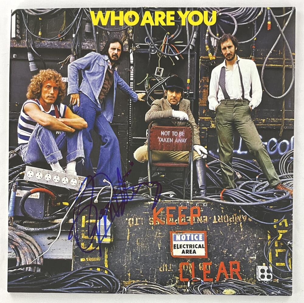 Roger Daltrey The Who Signed Autograph Album Record LP - Who Are You Beckett COA