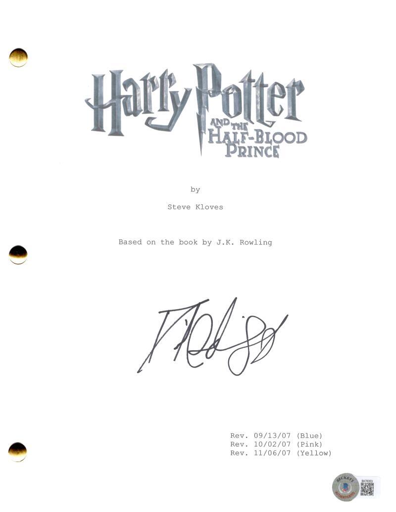 Daniel Radcliffe Signed Autograph Harry Potter Half-Blood Prince Script BAS COA