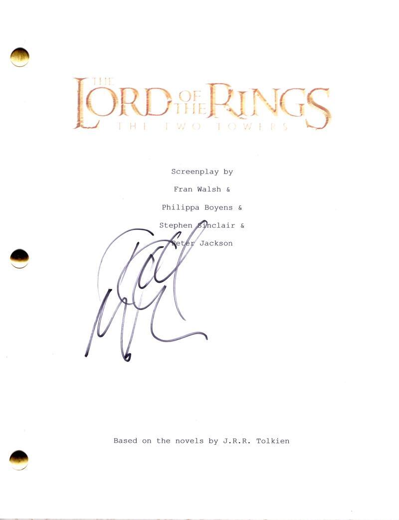 Dominic Monaghan Signed Autograph Lord of the Rings Two Towers Script - Merry