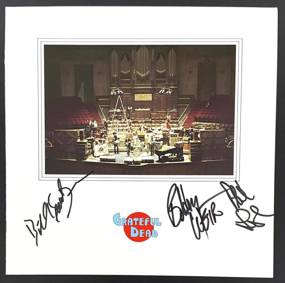 Bob Weir Phil Lesh +1 Signed Autograph Grateful Dead Concert Tour Program w/ JSA