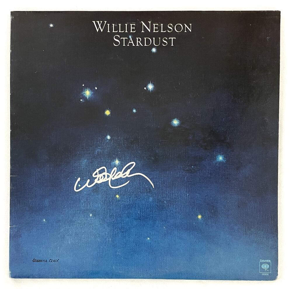 Willie Nelson Signed Autograph Album Vinyl Record LP - Stardust w/ JSA COA