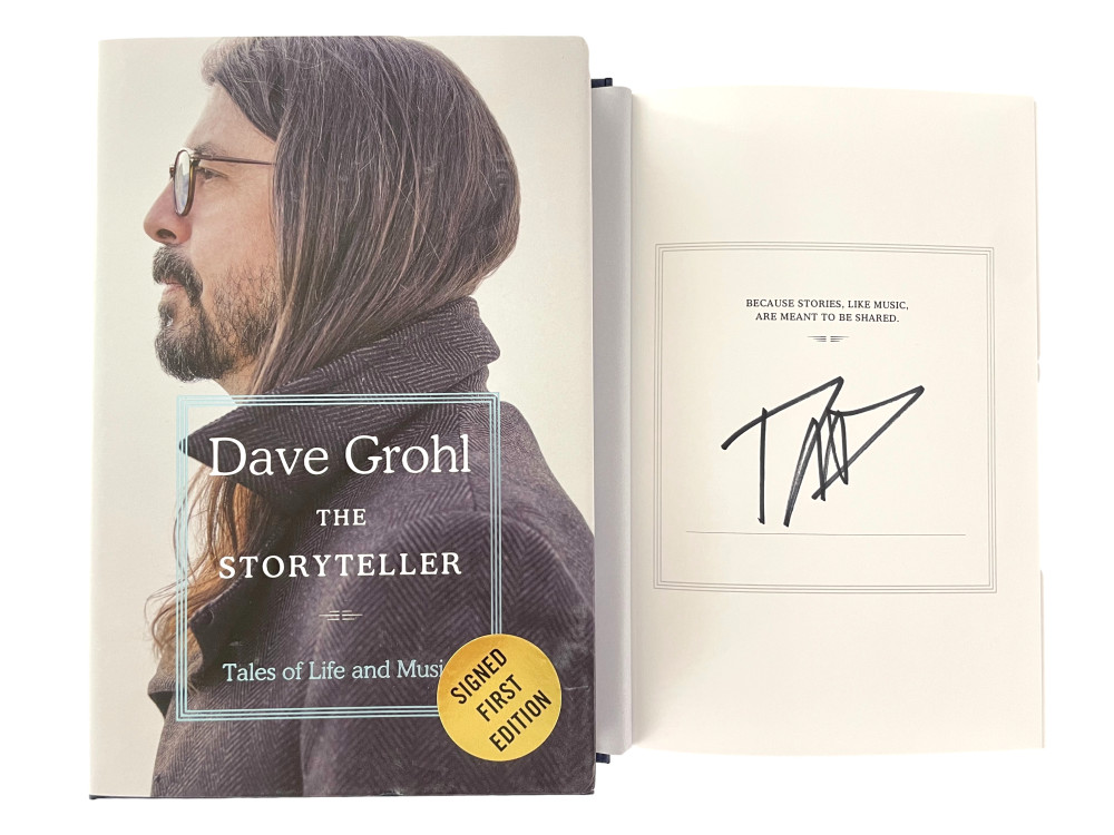 Dave Grohl Signed Autograph The Storyteller Book - Nirvana & Foo Fighters
