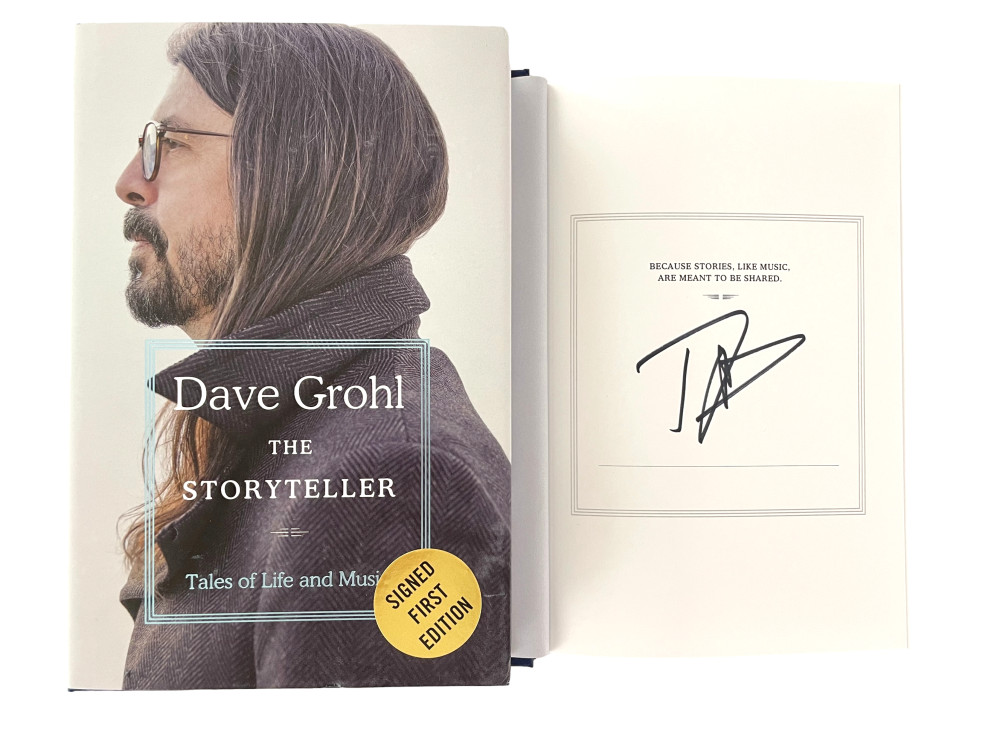 Dave Grohl Signed Autograph 1st/1st The Storyteller Book Nirvana Foo Fighters