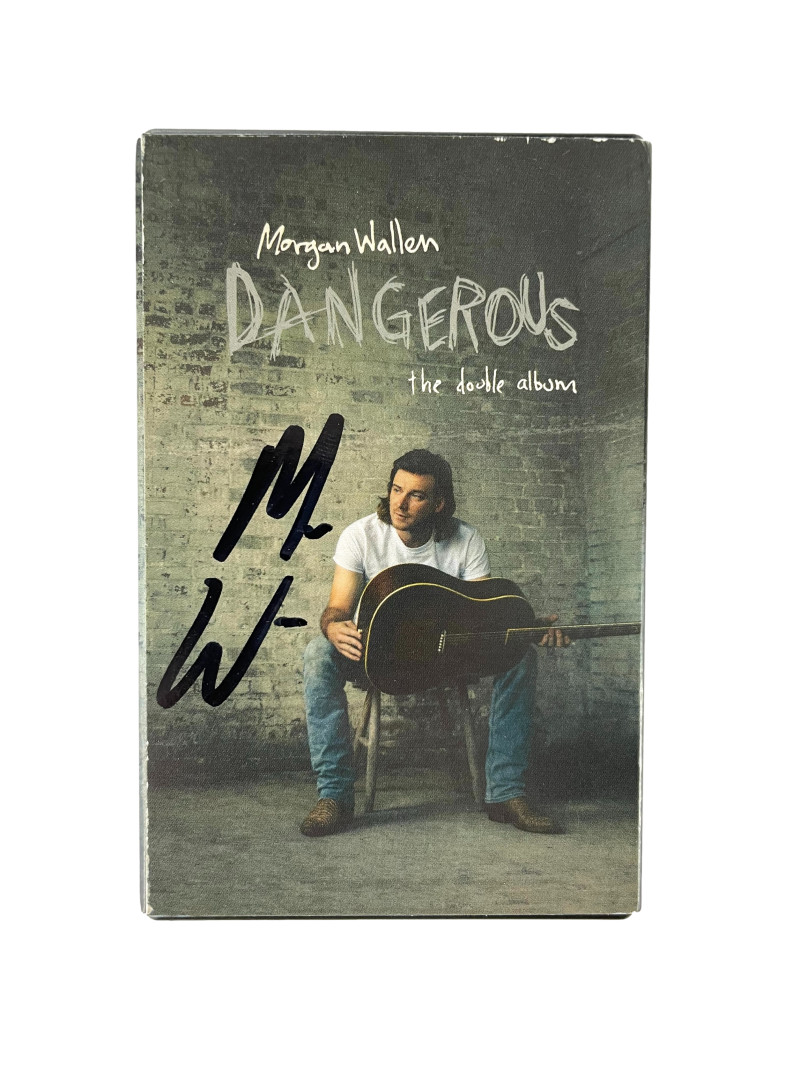 Morgan Wallen Signed Autograph Dangerous The Double Album Cassette w/ JSA COA