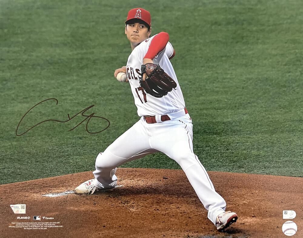 Shohei Ohtani Signed Autograph Huge 16x20 Photo Poster - MLB Fanatics Holograms