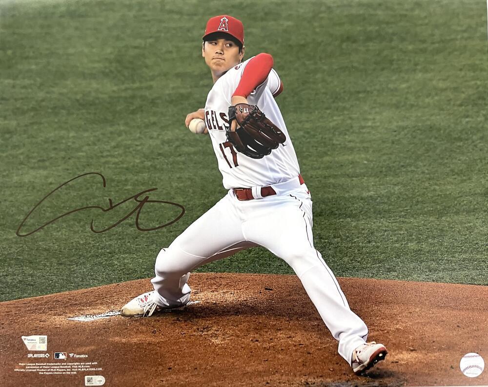 Shohei Ohtani Signed Autograph 16x20 Photo Poster Angels Star - MLB Fanatics COA