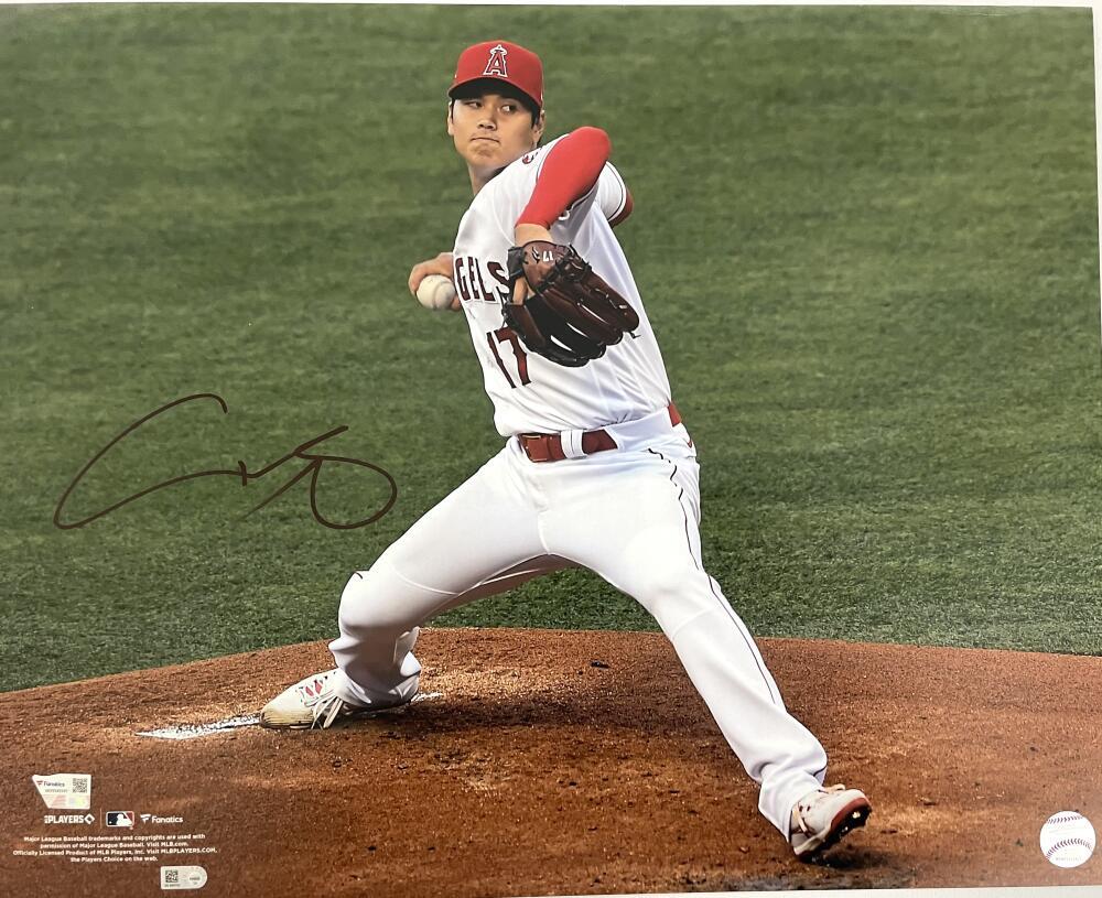 Shohei Ohtani Signed Autograph 16x20 Photo Angels Baseball Unicorn Fanatics COA