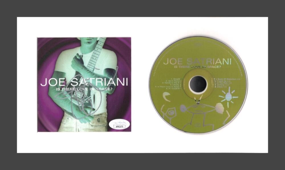 Joe Satriani Signed Autograph Is There Love in Space? Framed CD Display JSA COA