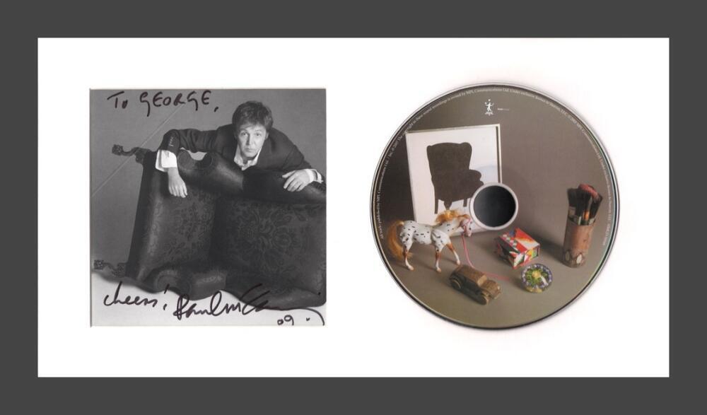 Paul McCartney The Beatles Signed Autograph Framed CD Display w/ JSA Caiazzo COA
