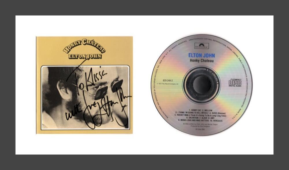 Elton John Signed Autograph Honky Chateau Framed CD Display - Ready to Hang! JSA