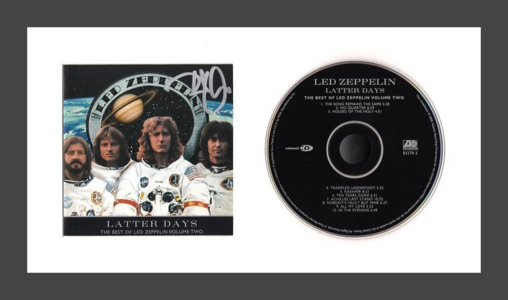 Robert Plant Led Zeppelin Signed Autograph Latter Days Framed CD Display w/ JSA