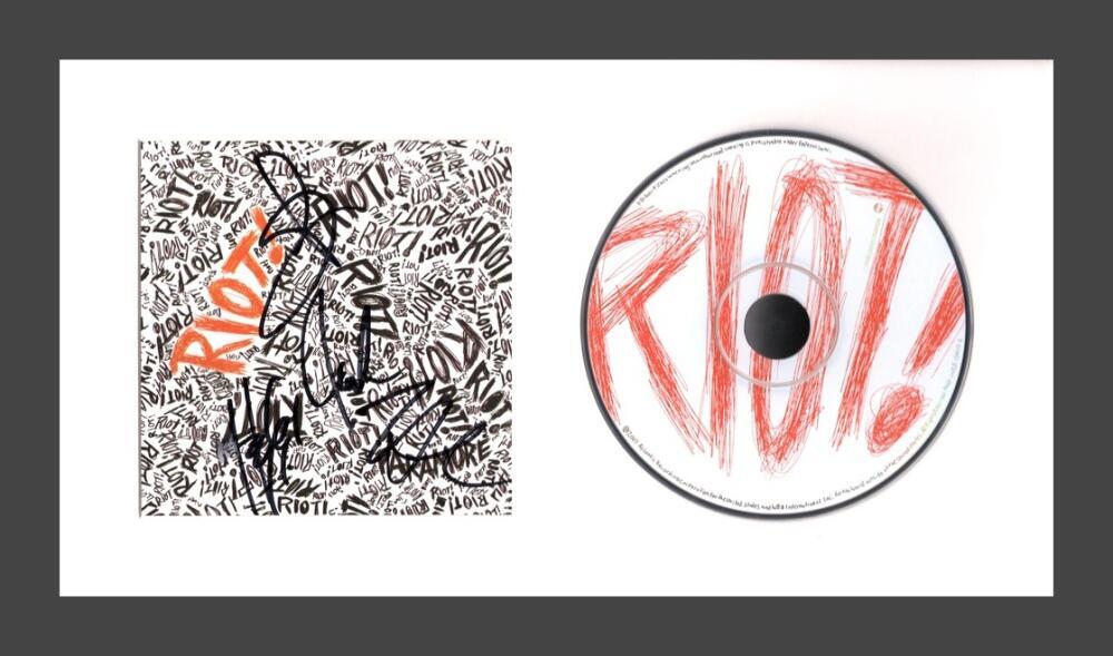 Paramore Full Band Signed Autograph Riot Framed CD Display - Hayley Williams JSA