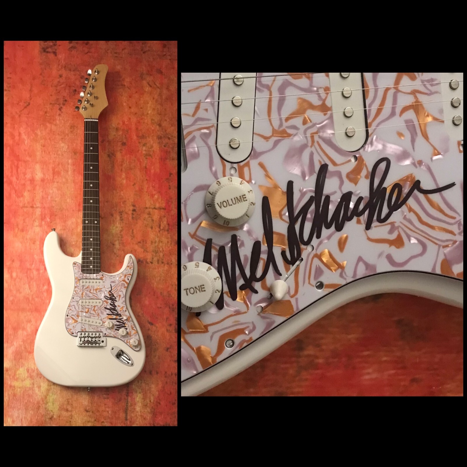 GFA Grand Funk Railroad Band * MEL SCHACHER * Signed Electric Guitar M3 COA

