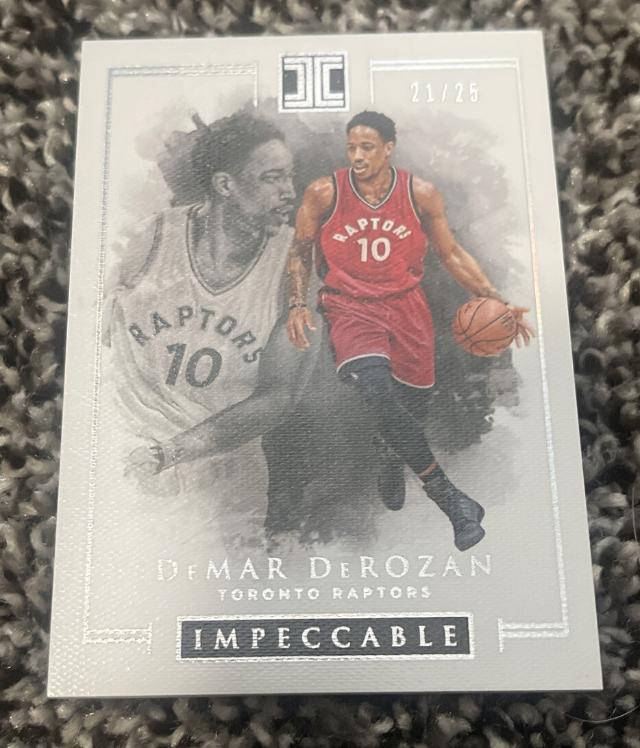 2016-17 Impeccable HOLO DeMar DeRozan #91 Raptors 21/25 SSP
