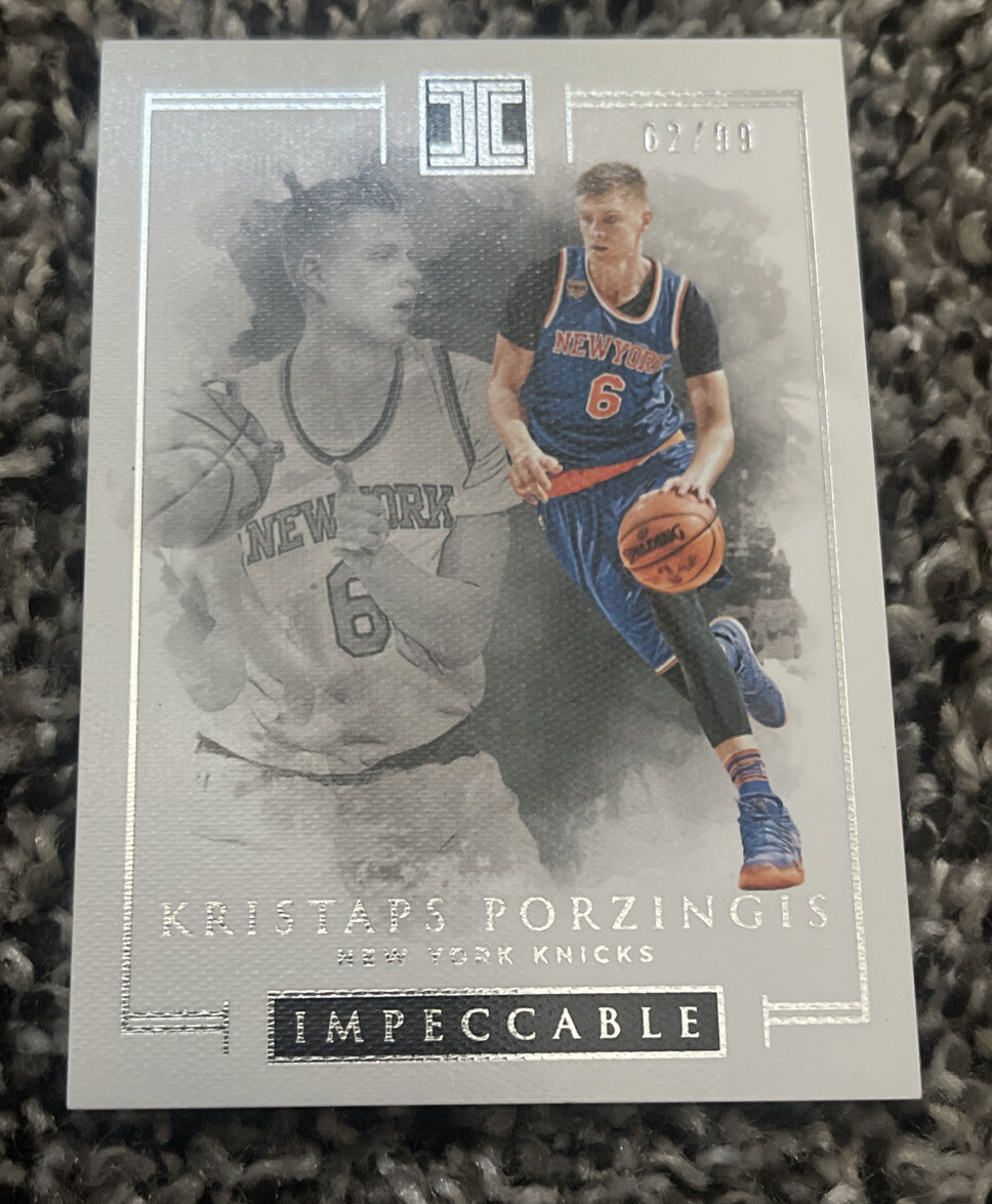 2016-17 Impeccable Kristaps Porzingis #62/99 #40 Knicks
