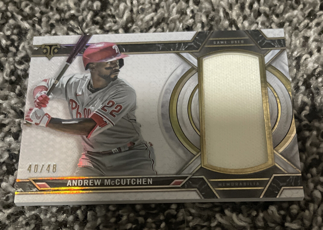 2021 Topps Triple Threads Andrew Mccutchen Jumbo Patch 40/48
