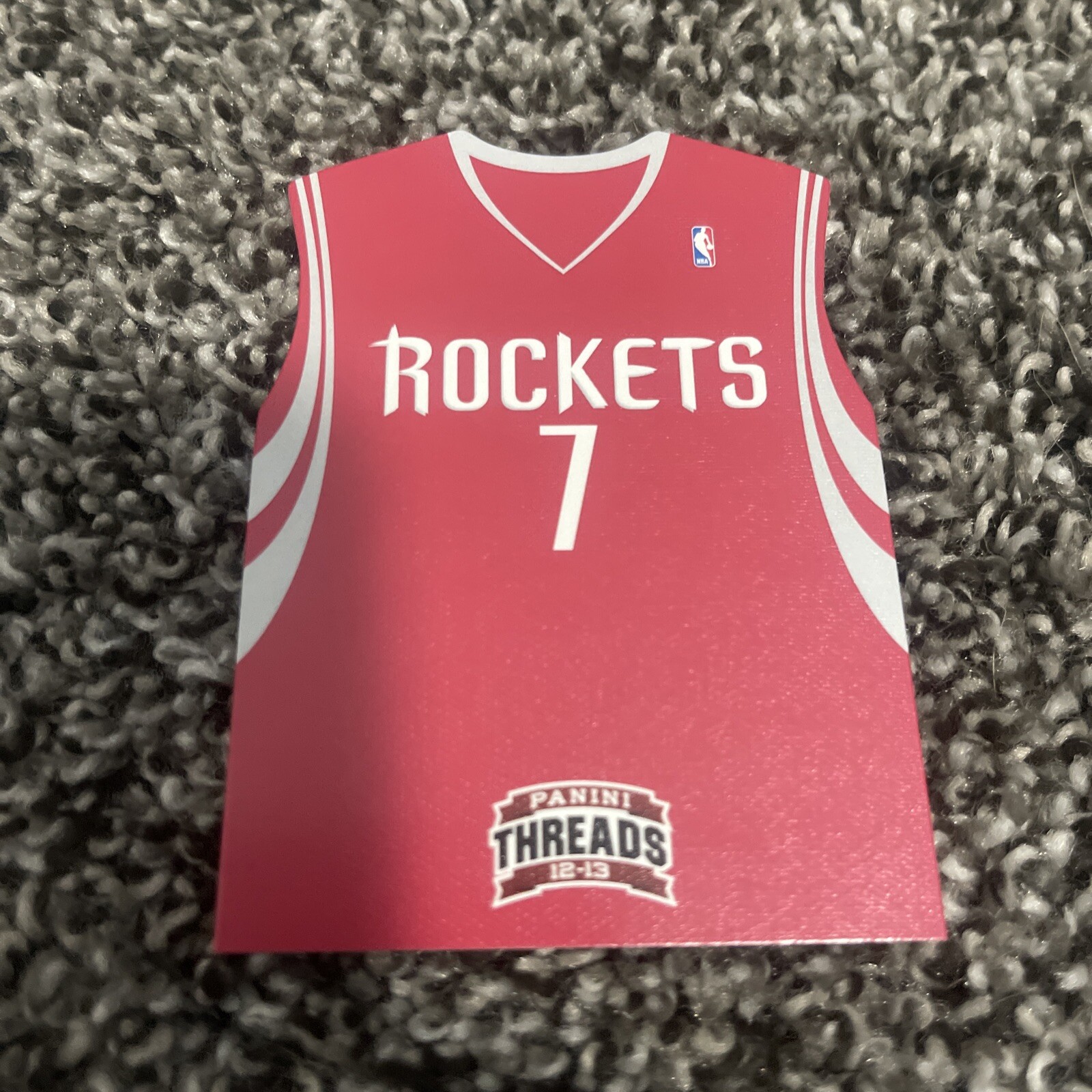 2012-13 PANINI THREADS Jeremy Lin DIE-CUT JERSEY INSERT RARE #16 HOUSTON ROCKETS
