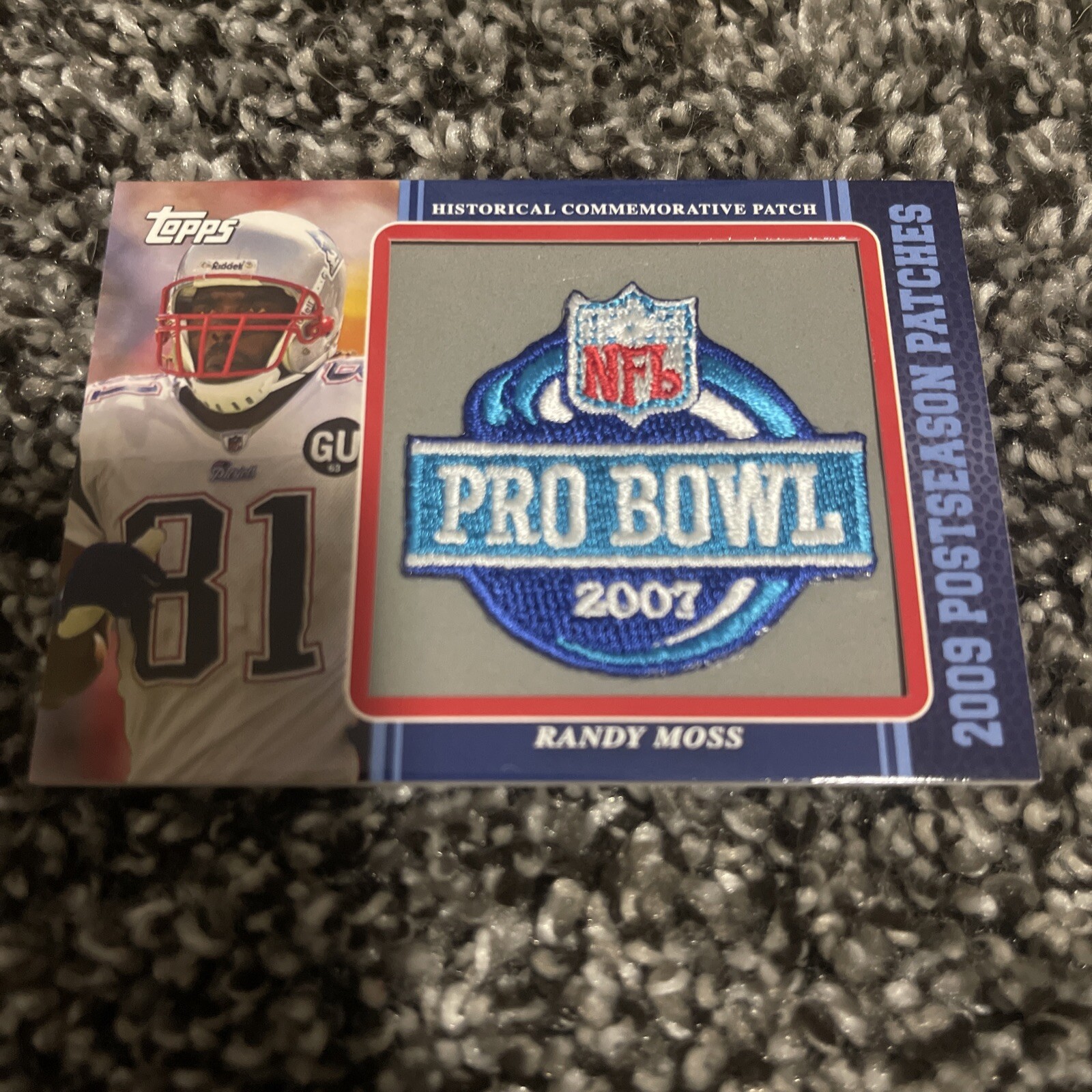 New Listing2009 Topps Postseason Patch Randy Moss #PPR40 Patch HOF
