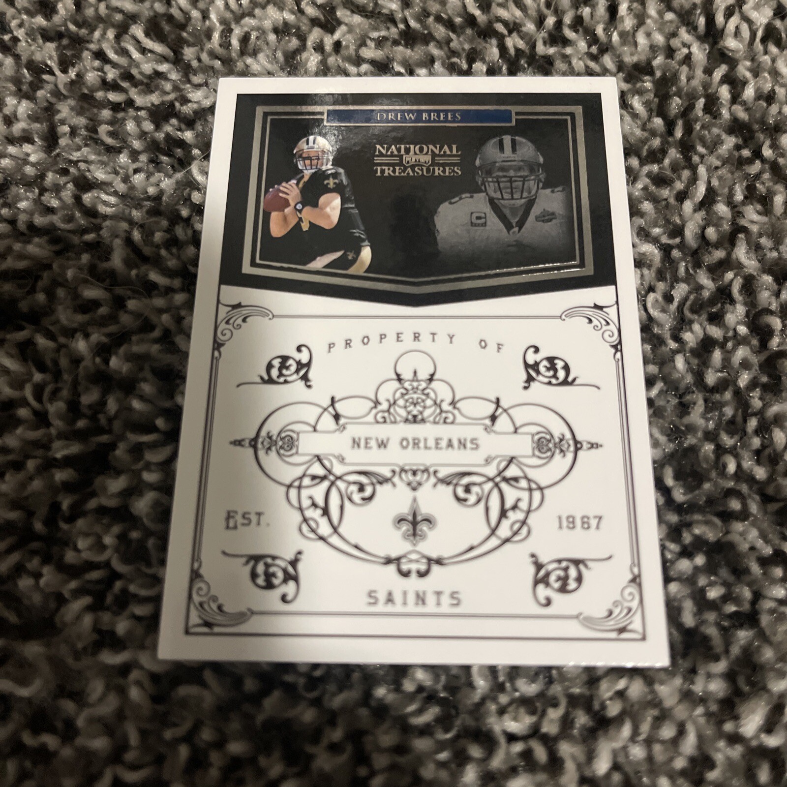 2010 PLAYOFF National Treasures Drew Brees 32/99 NEW ORLEANS SAINTS